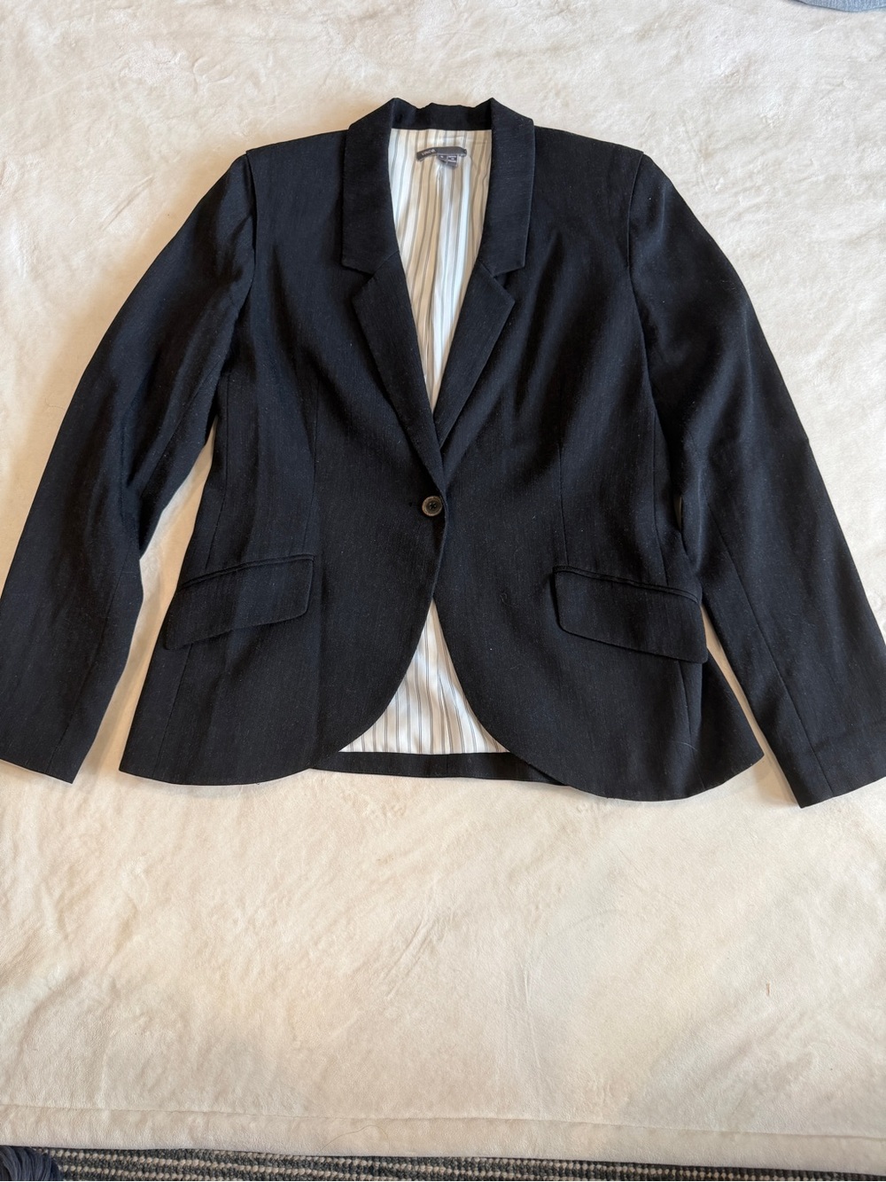 Vince Black Single-Button Women's Blazer